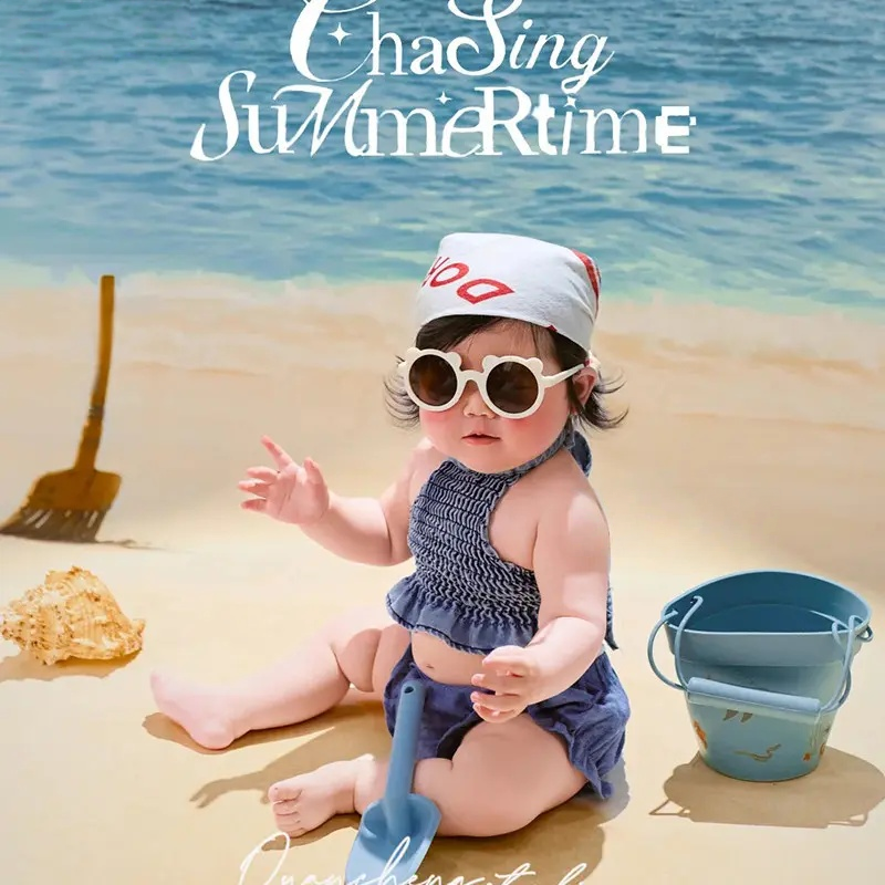 Baby Girl Summer Beach Theme Set - Newborn Photography Props - Image 4